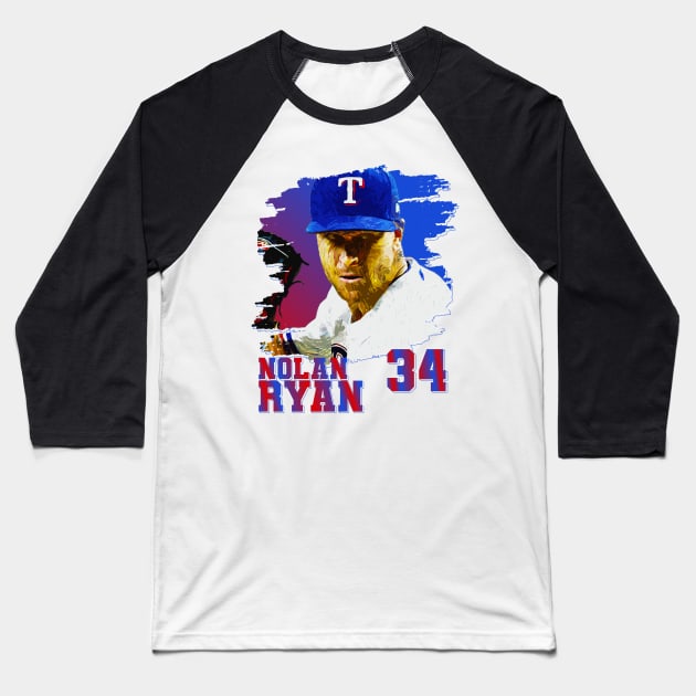 Nolan ryan Baseball T-Shirt by Aloenalone